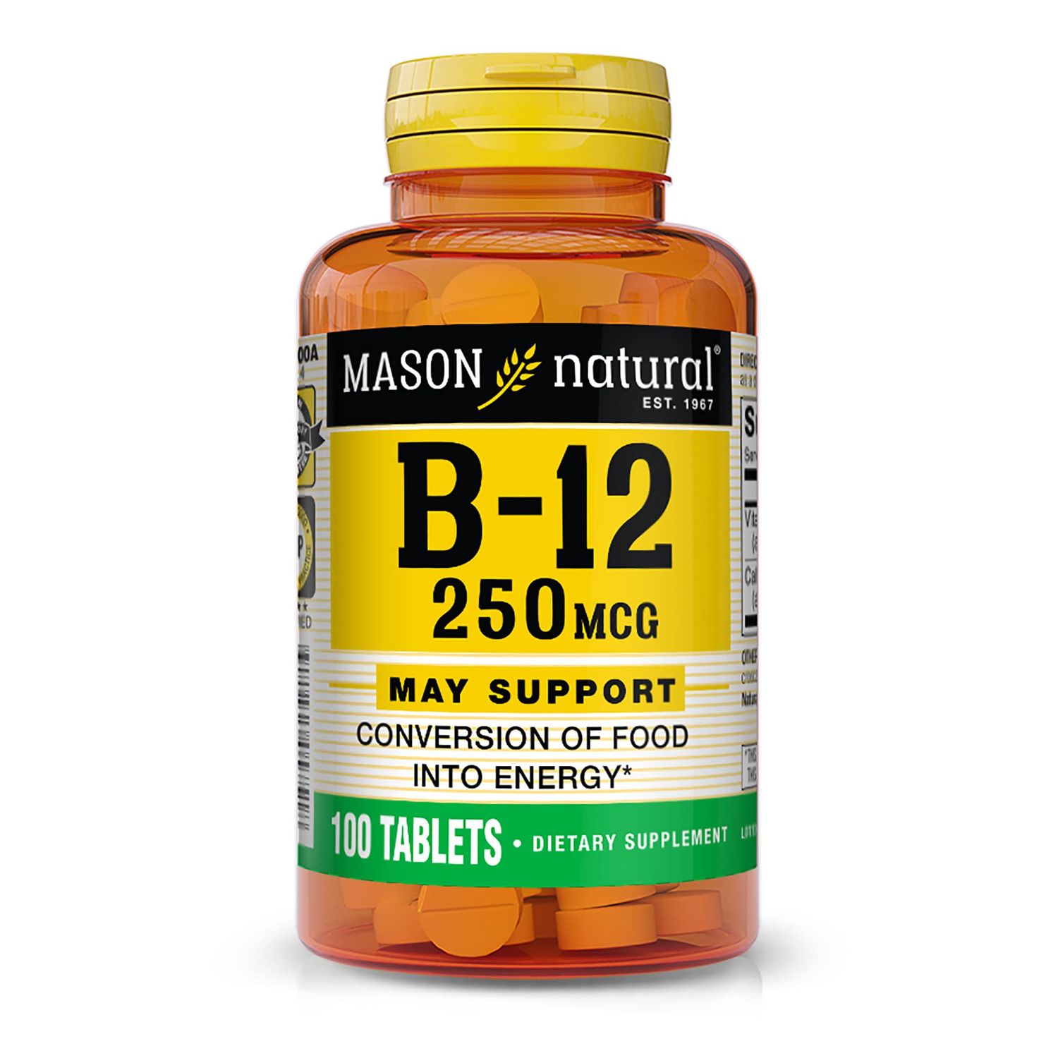 Mason Vitamins Mason Vitamin B 12 250mcg Tablets