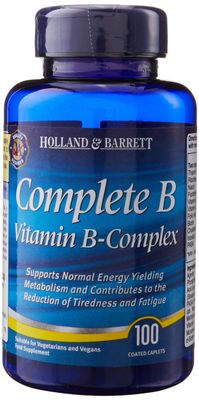 Complete B Vitamin B-Complex 100 Easy to Swallow Coated caplets