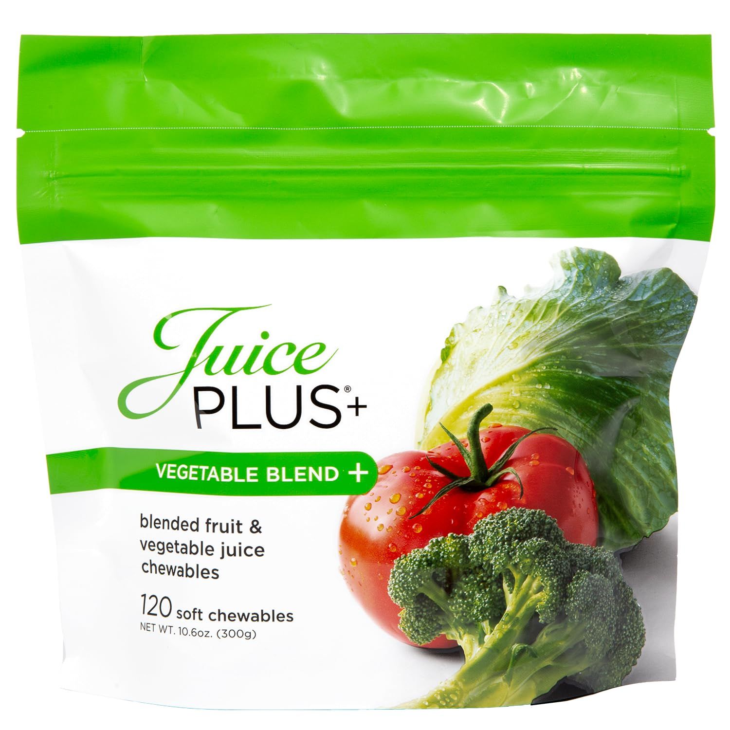 JuicePlus+ Vegetable Blend Soft Chews (Chewables) - Delicious Vegan Gummies with 11 Nutrient-Rich Vegetables for Daily Wellness! Boost Intake of Vitamins &amp; More - For Kids &amp; Adults-(30 Adult Servings)
