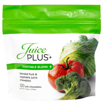 JuicePlus+ Vegetable Blend Soft Chews (Chewables) - Delicious Vegan Gummies with 11 Nutrient-Rich Vegetables for Daily Wellness! Boost Intake of Vitamins &amp; More - For Kids &amp; Adults-(30 Adult Servings)