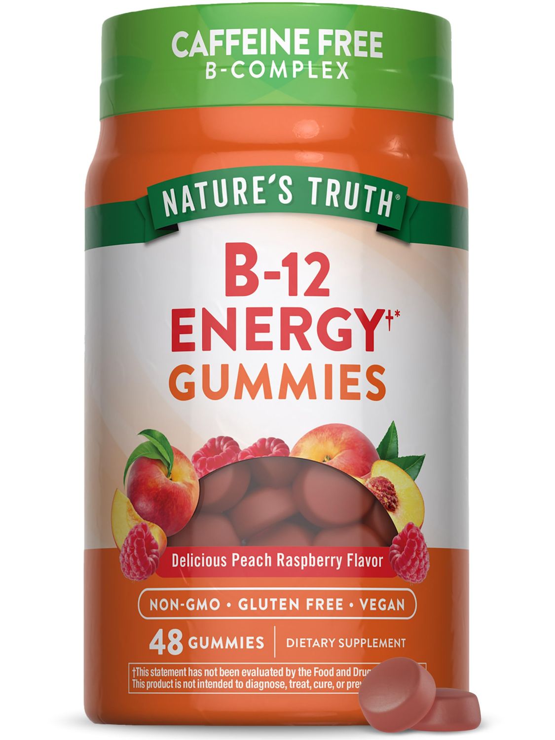 Nature&#39;s Truth Vitamin B Complex Gummies | 48 Count | with B-Vitamins, L-Carnitine &amp; Ashwagandha | Vegan, Non-GMO &amp; Gluten Free Supplement