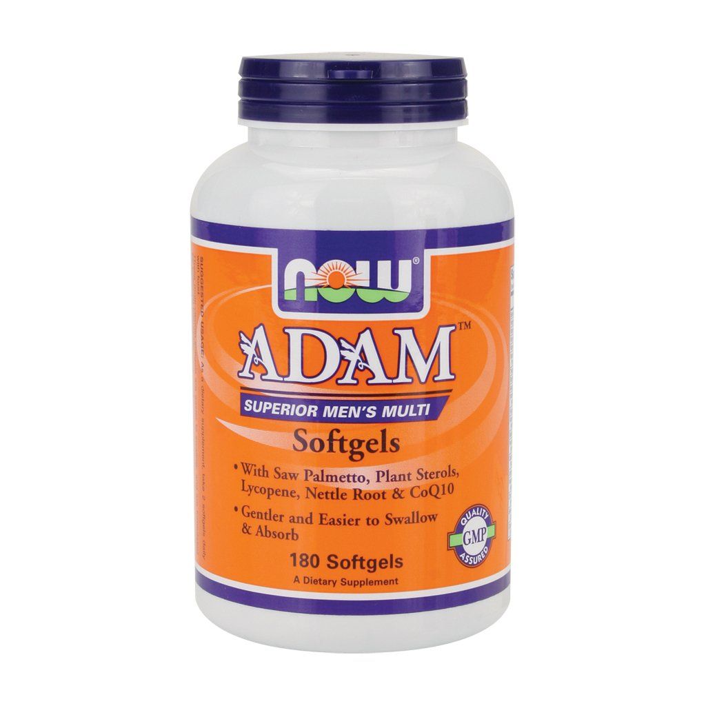 Now Foods Adam Men&#39;s Multiple Vitamin - 180 Softgels 3 Pack