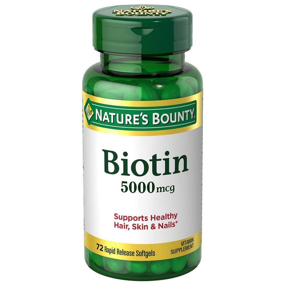 Nature&#39;s Bounty Biotin 5,000 mcg Caps, 72 ct