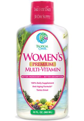 Premium Liquid Multivitamin for Women | Sugar Free Womens Multivitamin | 100+ Vitamins, Minerals &amp; Herbs Promote Anti-Aging, Heart, Brain &amp; Bone Health |98% Absorption Rate | Non-GMO | 32 Serv