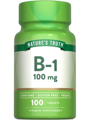 Nature&#39;s Truth Vitamin B1 100mg (Thiamine) | 100 Count | Vegan, Non-GMO &amp; Gluten Free Supplement