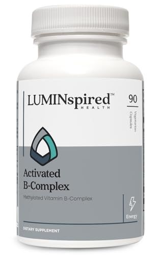 Activated Vitamin B Complex with B1 (Thiamine), B2 (Riboflavin), B3 (Niacin), B6, B9 (Folate), B12, B7 (Biotin) &amp; B5 (Pantothenic Acid) - Vitamin B Supplement for Energy &amp; Immunity - 90 Capsules