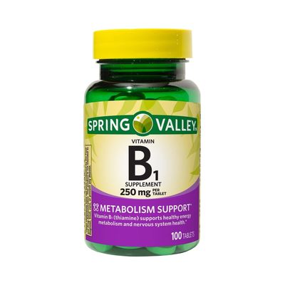 ikj Vitamin B1 Tablets Dietary Supplement, 250 Mg, 100 Count