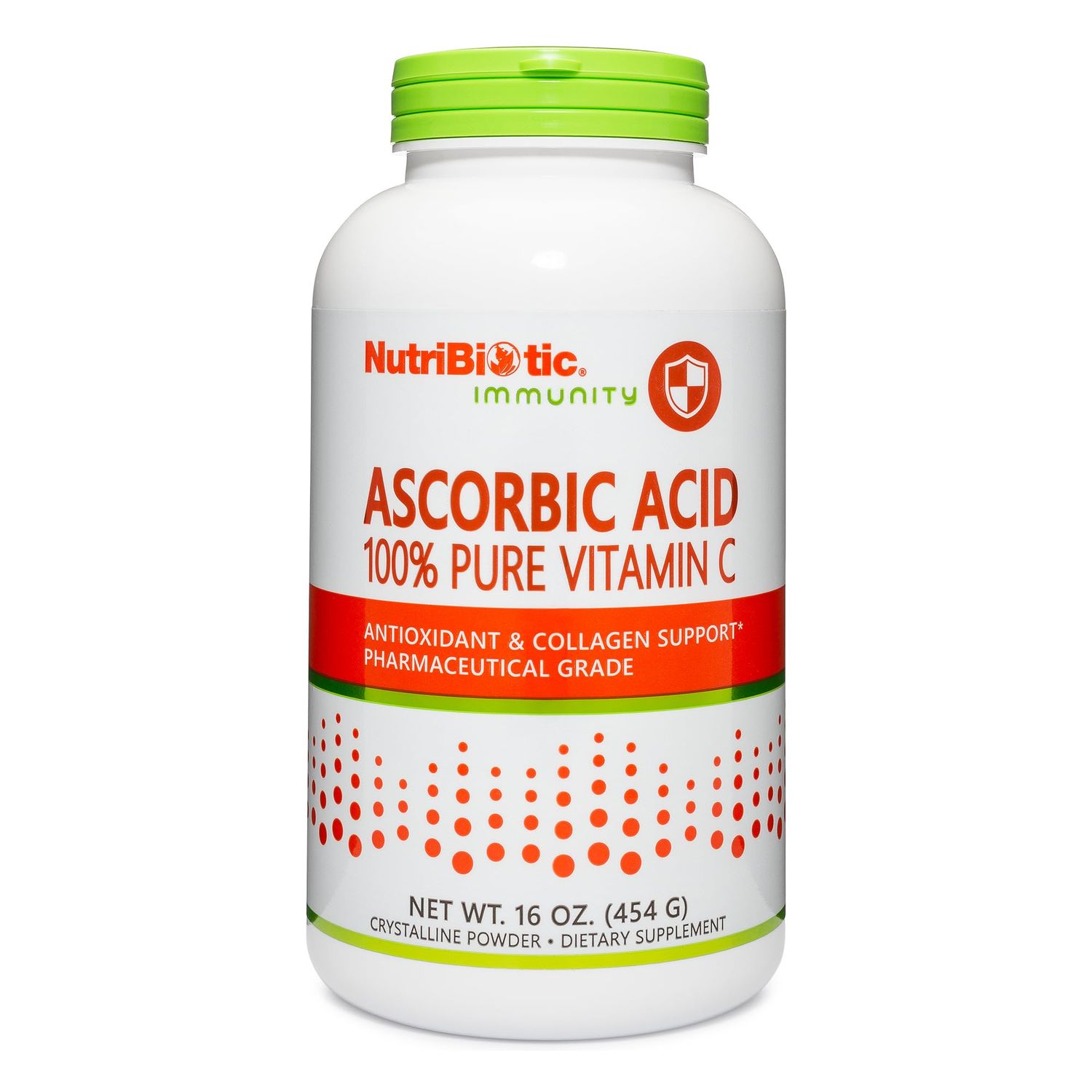 NutriBiotic Ascorbic Acid Vitamin C Powder, 16 Oz | Pharmaceutical Grade L-Ascorbic Acid, 2000 Mg Per Serving | Essential Immune &amp; Antioxidant Collagen Support Supplement | Vegan, Gluten &amp; GMO Free