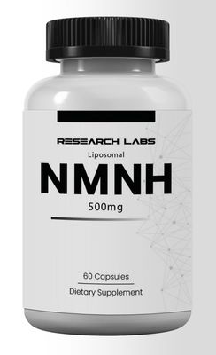 Research Labs Liposomal NMNH (NMN Supplement Alternative) 500mg Per Serving | 60 Capsules (Dihydronicotinamide Mononucleotide) NAD Supplement to Boost NAD+ Levels for Anti Aging