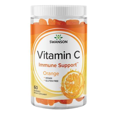 Swanson Vitamin C Gummies - Orange 125 mg 60 Gummies
