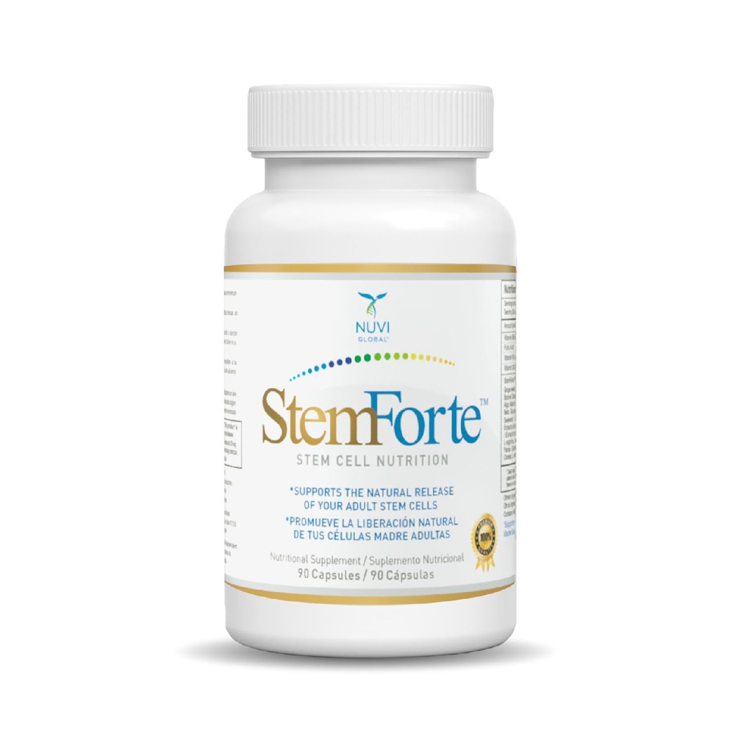 Stemforte Stem Cell Supplements - Anti Aging Supplement Stem Cell Nutrition to Promote Cellular Regeneration and Repair, Regenerate Old &amp; Damage Cells for Vitality and Overall Well-being (90 Capsules)