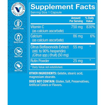 The Vitamin Shoppe Buffered C Complex, Antioxidant That Supports Immune &amp; Cardiovascular Health, Non-Acidic (300 Capsules)