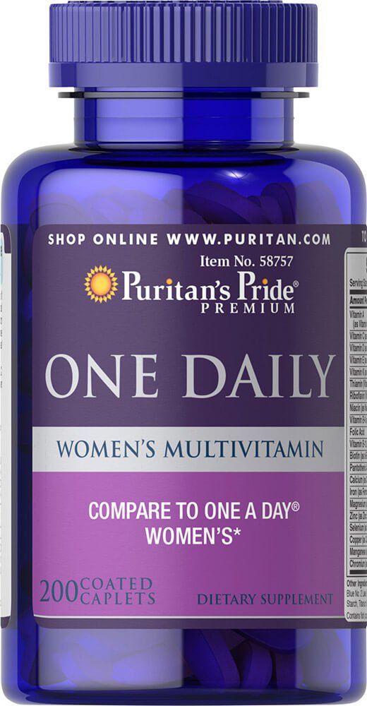 Puritan&#39;s Pride One Daily Women&#39;s Multivitamin with Zinc, Supports Immune Health, 200 Count