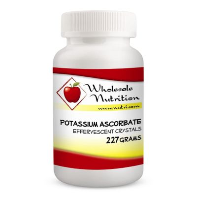 Wholesale Nutrition Potassium Ascorbate - Blend of Potassium &amp; Vitamin C, Effervescent Vitamin C Crystals Supplement, Vitamin Powder - Antioxidant, Collagen Production, Healthy Circulation, 227 Grams
