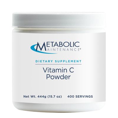 Metabolic Maintenance Vitamin C Powder - 1100 mg Pure Ascorbic Acid Antioxidant + Immune Support Supplement - Easy Drink Add-in (15.7 oz / 400 Servings)