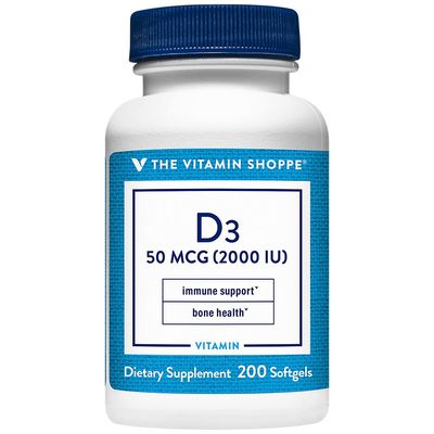 Vitamin D3 - Immune Support &amp; Bone Health - 2,000 IU (200 Softgels)