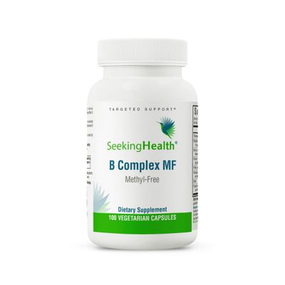 Seeking Health B Complex MF - Vitamin B Complex with Folate, Niacin, &amp; Folinic Acid - Support Energy &amp; Immune System Health with B Vitamins - 100 Capsules
