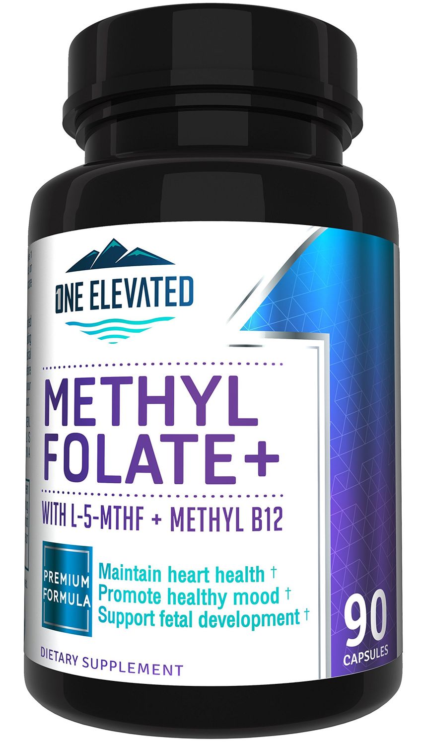Double Strength &amp; Most Bioactive Methyl Folate! Uniquely Formulated with Highest Pharmaceutical Grade Methylcobalamin (B12), Niacin, B1, B2 B6. Works Synergistically for Max Results-3 Month Supply