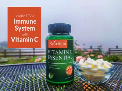 Na&#39;trition Vitamin C 1000 mg Vagan Capsules - Citrus(50-90 Days Supply), Immune Support Supplement and High in Antioxidants. Made in USA