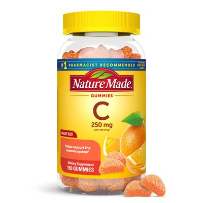 Nature Made Vitamin C 250 mg per serving, Dietary Supplement for Immune Support, 150 Gummies, 75 Day Supply
