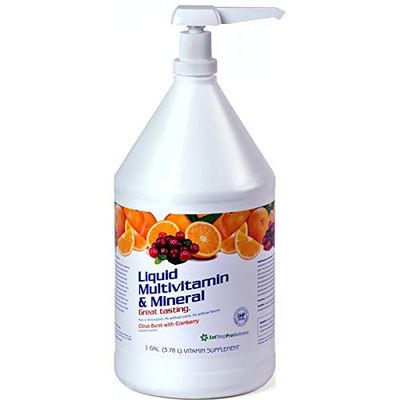 High Performance Fitness 1st Step For Energy Liquid Multivitamin &amp; Mineral Nutritional Supplement, Citrus Burst, 128 fl oz (1 Gal)