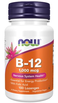 Now Foods B-12, 1,000 mcg, 100 Lozenges