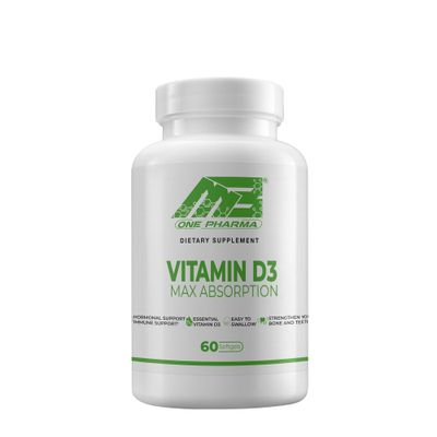 MB One Pharma Strength Vitamin D3 10000 IU (250 mcg), Dietary Supplement for Bone, Teeth, Muscle and Immune Health Support, 60 Softgels, 60 Day Supply