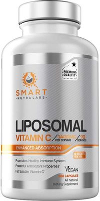 Liposomal Vitamin C 1400mg- 180 Vegan Capsules- China Free Ingredients, Fat Soluble High Absorption VIT C- Supports Healthy Immune System &amp; Collagen Booster- Powerful Antioxidant Support Supplement