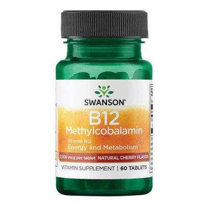 Swanson Methylcobalamin High Absorption Vitamin B-12 2.5 Milligrams 60 Tabs