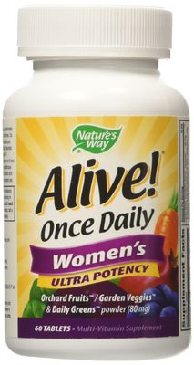 Nature&#39;s Way Alive Once Daily Women&#39;s Multi Ultra Potency, 60 Count