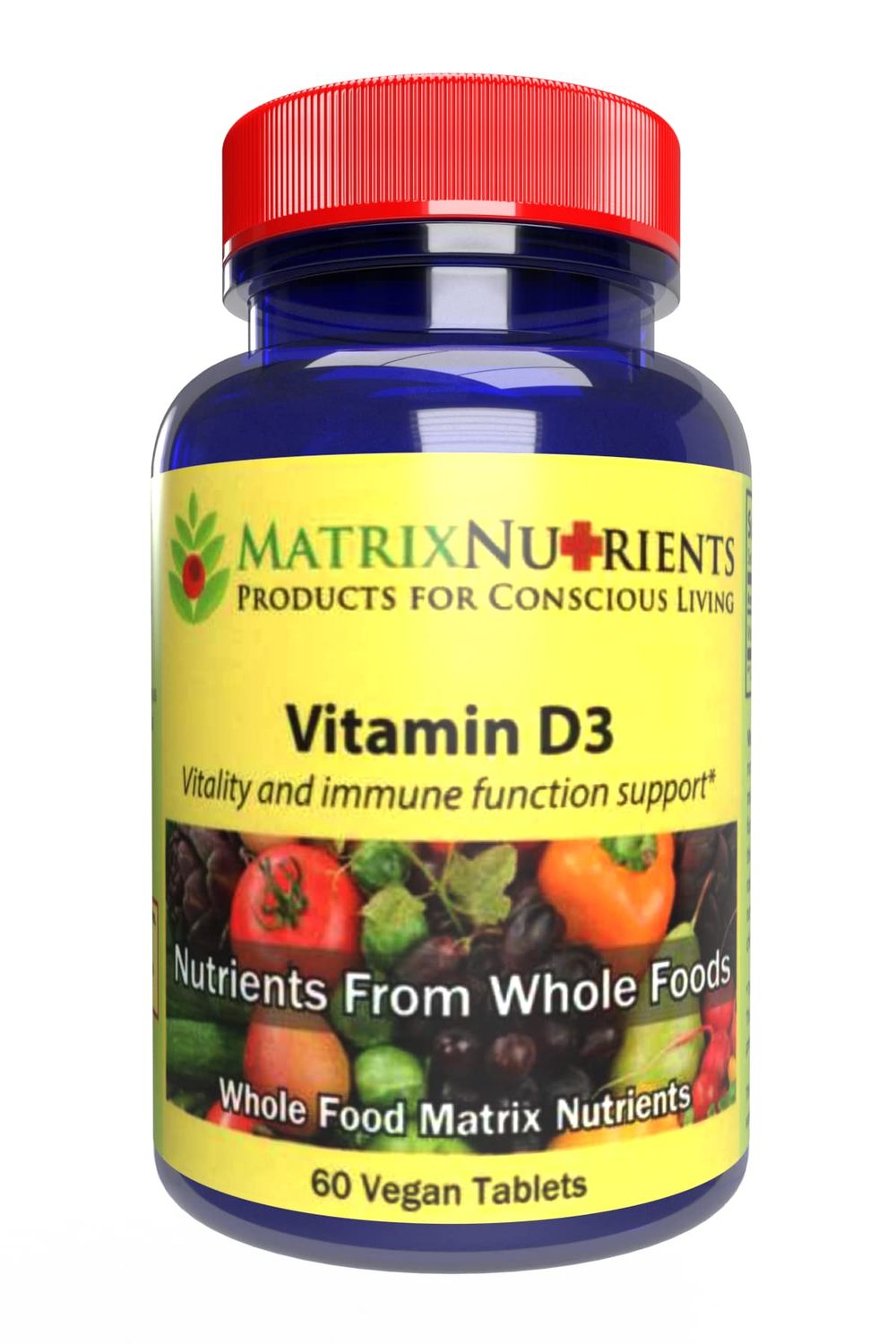 Vitamin D3 - Stronger Than The Competition! - 62.5mcg (1,000iu) Highest Absorption Rate, 100% Organic Natural Ingredients - Massive Immune Support! - Vegan Tablets (60ct)