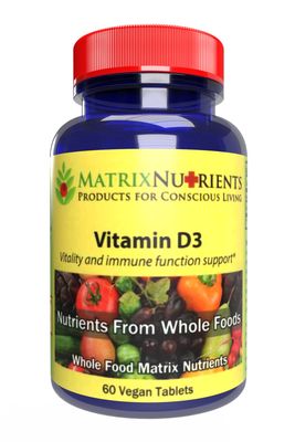 Vitamin D3 - Stronger Than The Competition! - 62.5mcg (1,000iu) Highest Absorption Rate, 100% Organic Natural Ingredients - Massive Immune Support! - Vegan Tablets (60ct)