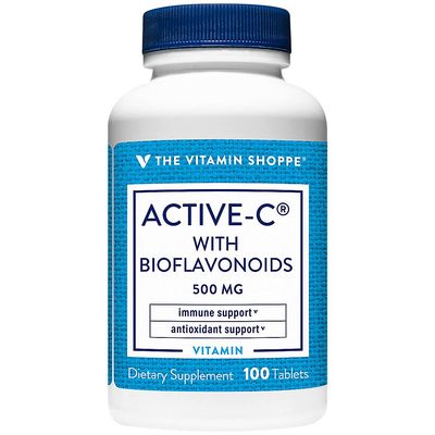 Active-C with Bioflavonoids, Supports Immunity, Vascular Health, Antioxidant, 500 MG (100 Tablets)