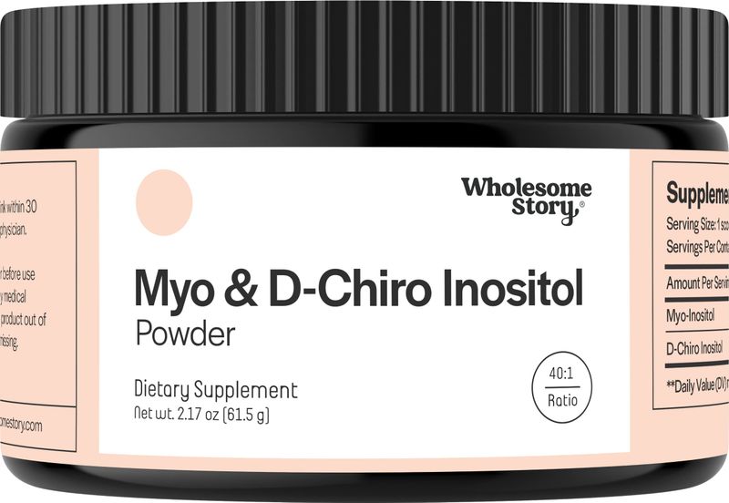 Inositol Supplement Powder | Myo-Inositol &amp; D-Chiro Inositol | Hormonal Balance &amp; Healthy Ovarian Function Support | Vitamin B8 | Great Alternative to Inositol Capsules | 40:1 Ratio | 30-Day Supply