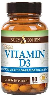 Script Essentials Vegan Vitamin D3 5,000 IU for Healthy Muscle Function, Bone Health, and Immune Support - Non-GMO, Gluten Free and Kosher Certified - 90 Servings