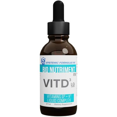 Systemic Formulas DV3 Liquid BioNutriment Vitamin D3 Plus Immune Support - 2 Ounce Bottle
