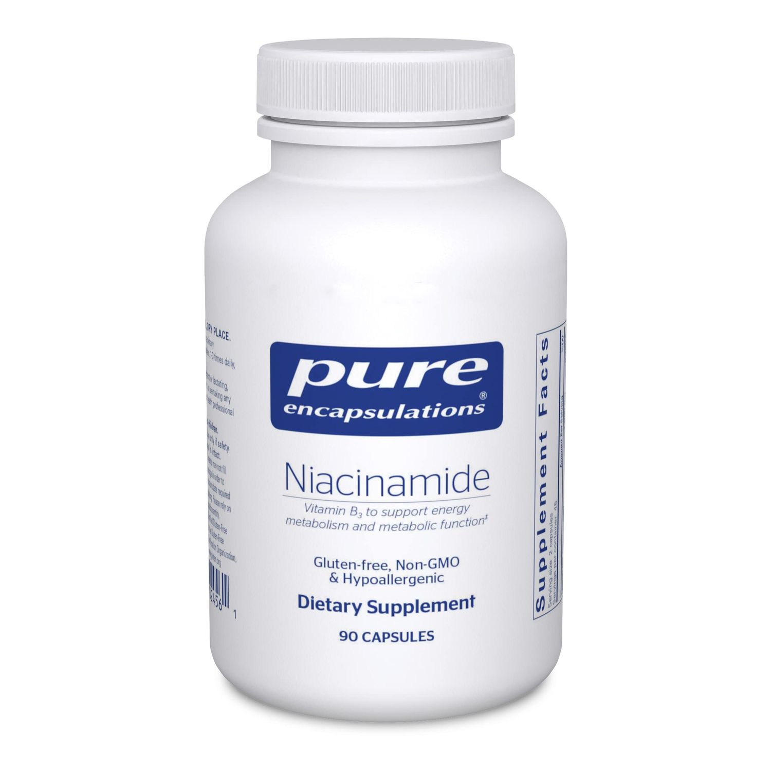 Pure Encapsulations Niacinamide | Vitamin B3 Supplement to Support Energy Metabolism, Joint Mobility, and Metabolic Function* | 90 Capsules