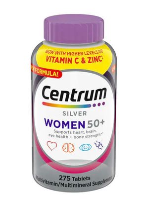 Centrum Silver Women 50 Plus Multivitamin, 275 Tablets+Bundled with nalkotsupliment Guide, Non-GMO &amp; Gluten Free, Easy to Take Smooth Coating