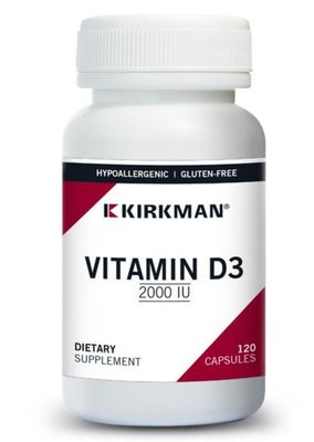 Vitamin D-3 2000 IU Capsules - Hypo - 120 ct