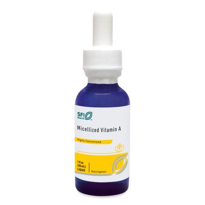 Klaire Labs SFI Health Micellized Vitamin A Drops - Liquid Vitamin A Supplement with Beta Carotene &amp; VIT A Palmitate - Support Vision, Immune, Bone &amp; Cartilage Health (1 Fl Oz, 600 Servings)