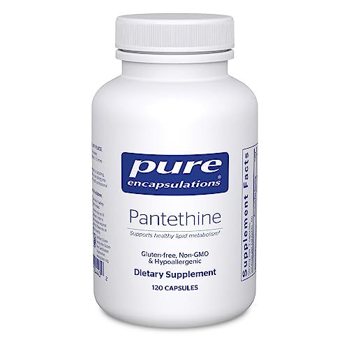 Pure Encapsulations Pantethine | Hypoallergenic Supplement Supports Healthy Lipid Metabolism and Cardiovascular Function | 120 Capsules