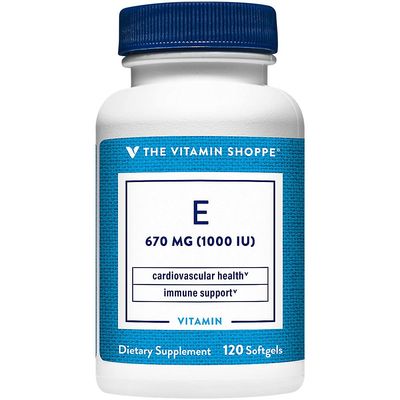 The Vitamin Shoppe Vitamin E 1,000IU - Natural Source, Supports Healthy Cardiovascular System, Immune Health &amp; Eye Health - Once Daily (120 Softgels)