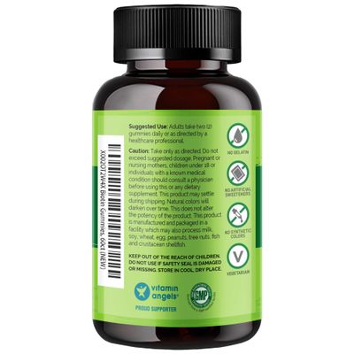 NATURELO Biotin Gummies - Supports Healthy Hair, Skin &amp; Nails - High Potency 2500 mcg - Non GMO, Gluten Free - 60 Gummies