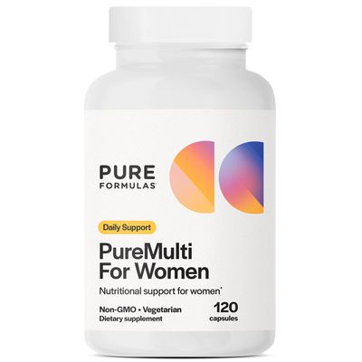 PureFormulas PureMulti for Women - Comprehensive Multivitamin for Women with Essential Nutrients and Herbal Support Womens Daily Multivitamins for Nutritional Support Non-GMO - 120 Capsules