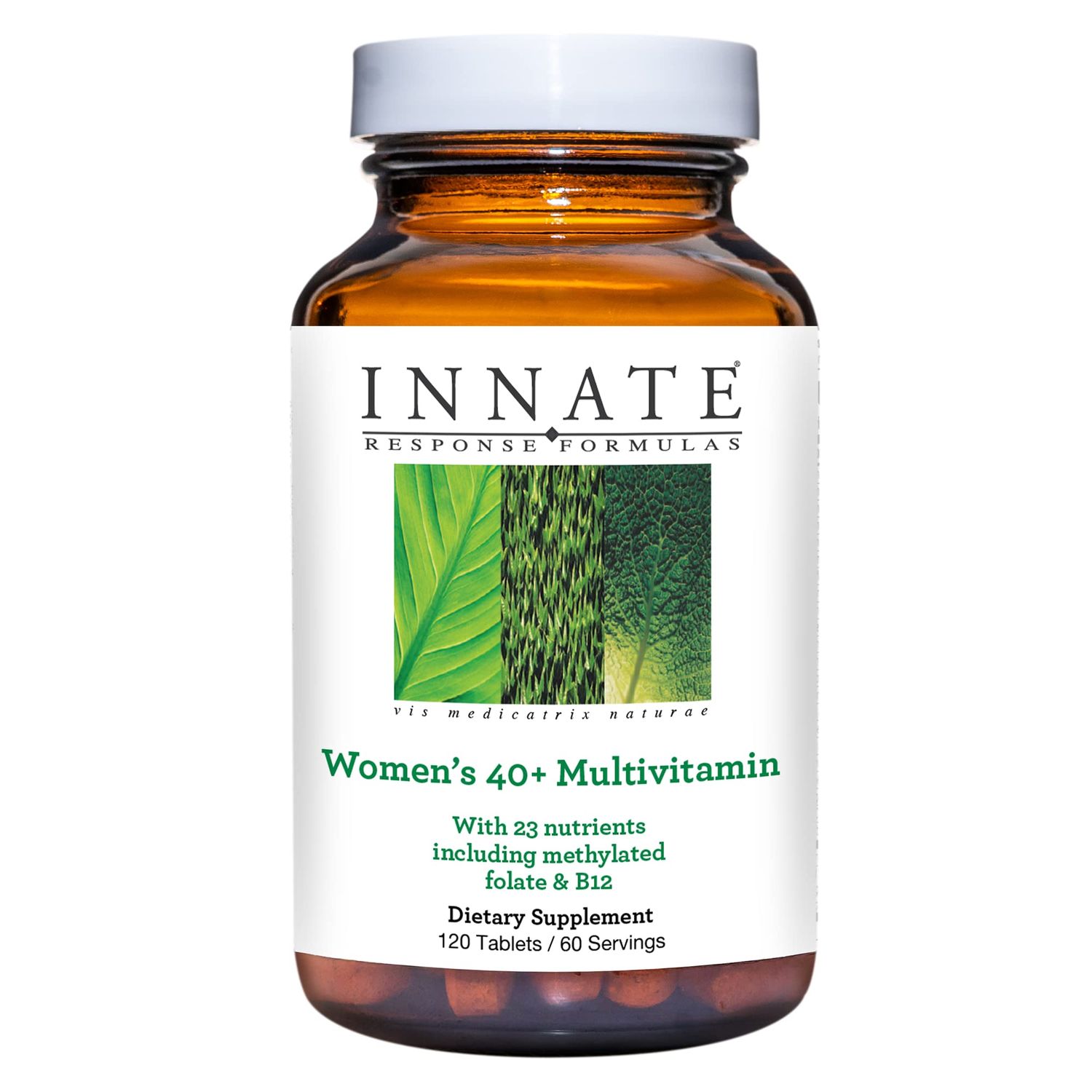 Innate Response Formulas Womens 40+ Multivitamin - Daily Multivitamin for Women 40 and Over - Includes Methylated Folate and B12 - Made Without 9 Food Allergens - 120 Tablets (60 Servings)