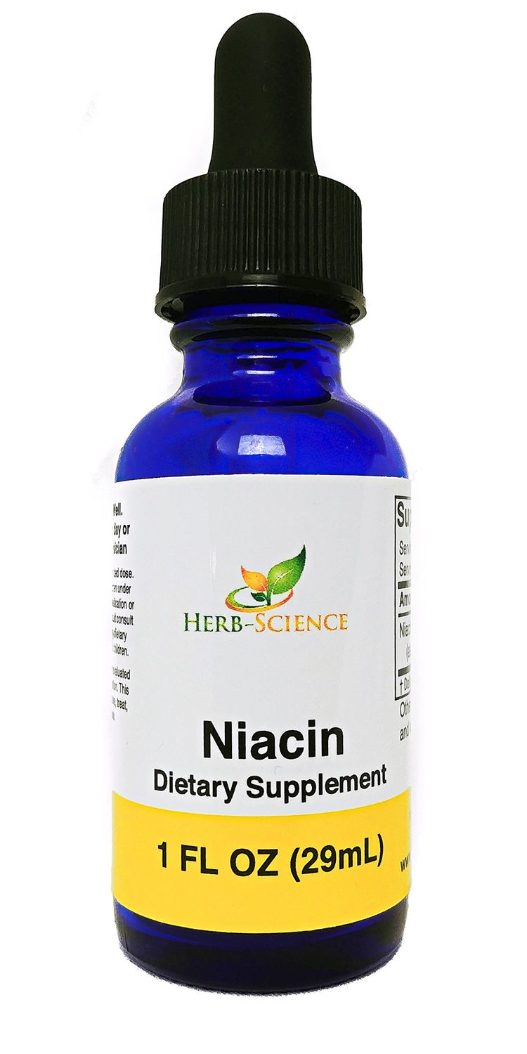 Herb-Science Liquid Vitamin B3 Drops - Cold Processed Niacin Supplement, Supports Tongue &amp; Skin Health - Vegan, Non-Alcoholic and Quality Tested.- 1 Fl. Oz, 36 Servings