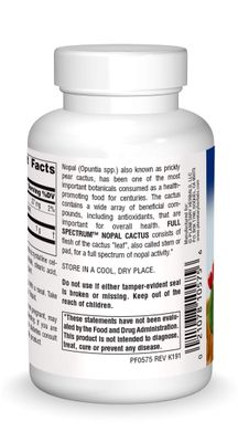 Planetary Herbals Full Spectrum Nopal Cactus 1000mg Prickly Pear Cactus Antioxidant - 100% Natural - 60 Tablets