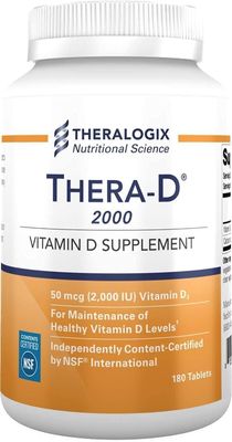 yhn Thera-D 2000 Vitamin D Supplement | 2,000 IU Vitamin D3 Tablets - Promote Bone and Heart Health, Immune and Muscular Function, and Play Many Other Roles in Keeping us Healthy,180 Day Supply