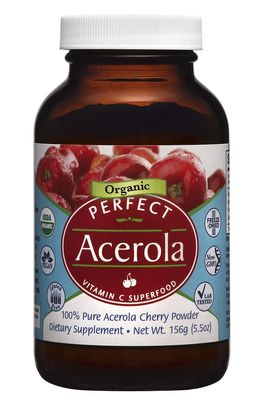 Perfect Supplements - Perfect Acerola Powder - 156 Grams - 100% Pure Acerola Cherry - All-Natural Vitamin C Superfood - Immune System Support