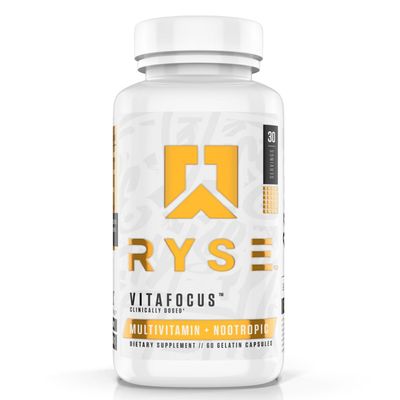 RYSE Core Series VitaFocus | Multivitamin + Nootropic | Total Brain &amp; Body Support | with 13 Essential Vitamins &amp; 8 Essential Minerals | 60 Capsules